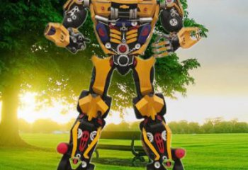 異形機器人雕塑廠家 現代廣場小品 抽象機器人雕塑工廠