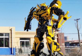 烤漆變形金剛雕塑廠家 現(xiàn)代小品  戶外變形金剛雕塑規(guī)格