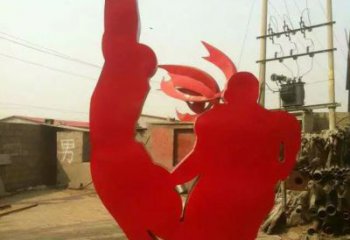 切面運動員雕塑廠家  剪紙擺件  烤漆不銹鋼運動員雕塑廠