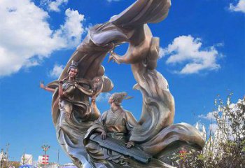 廣場(chǎng)嫦娥奔月雕塑廠(chǎng)家 公園小品  戶(hù)外嫦娥奔月雕塑廠(chǎng)