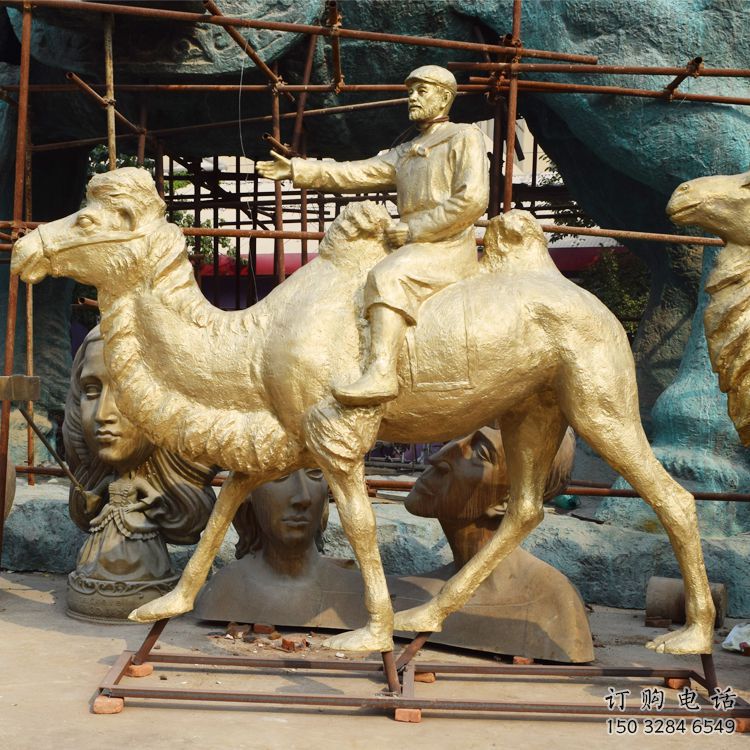 抽象絲綢之路雕塑廠家 創(chuàng)意小品  戶外絲綢之路雕塑生產(chǎn)