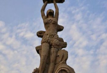 公園女媧補(bǔ)天雕塑廠家 戶外擺件 大型女媧補(bǔ)天雕塑廠