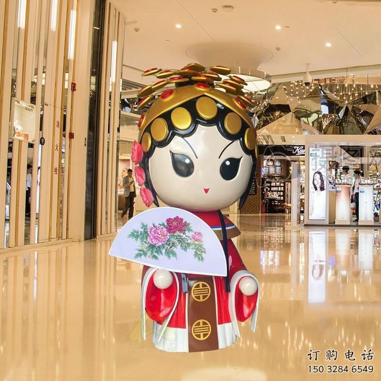 烤漆變臉雕塑廠家  現代創意小品  戶外變臉雕塑產品