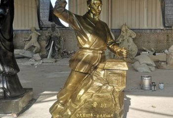 公園魯班雕塑廠家 戶外擺件  仿真魯班雕塑廠