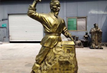 中式魯班雕塑廠家 教育小品  制作魯班雕塑擺件