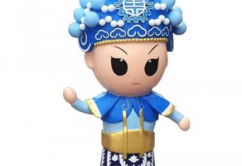 抽象變臉雕塑廠家  彩繪工藝小品  戶外創(chuàng)意變臉雕塑擺件