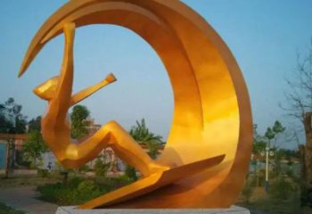 大型沖浪雕塑廠家 鍛造小品 創意烤漆不銹鋼沖浪雕塑