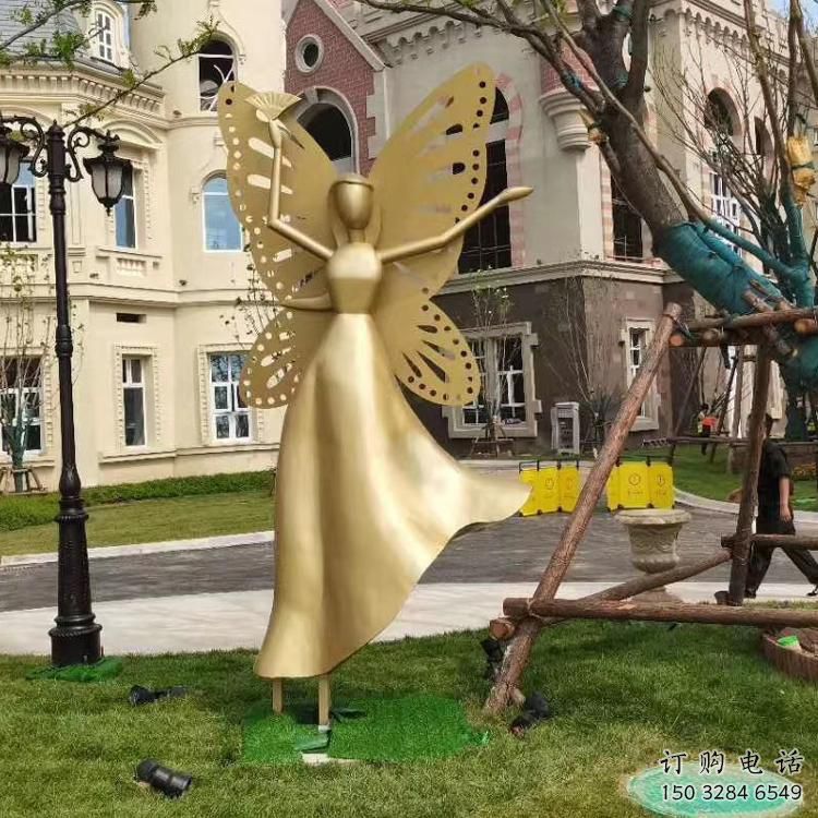 大型仙子雕塑廠家 鍛造公園小品  歐式抽象仙子雕塑