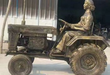 現代女工雕塑廠家 大型別墅區擺件  仿古烤漆女工雕塑小品