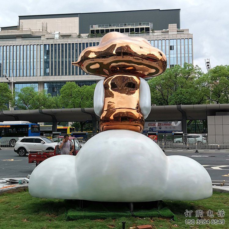 現代卡通人雕塑廠家 大型別墅區擺件  戶外不銹鋼卡通人雕塑