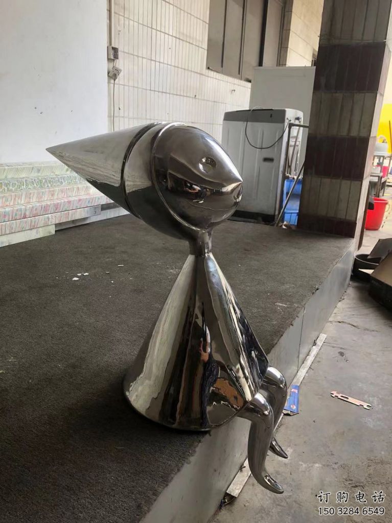 街頭卡通人雕塑廠家 大型別墅區擺件  抽象不銹鋼卡通人雕塑