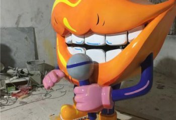 彩繪嘴唇雕塑廠家  現(xiàn)代擺件 街頭不銹鋼嘴唇雕塑廠