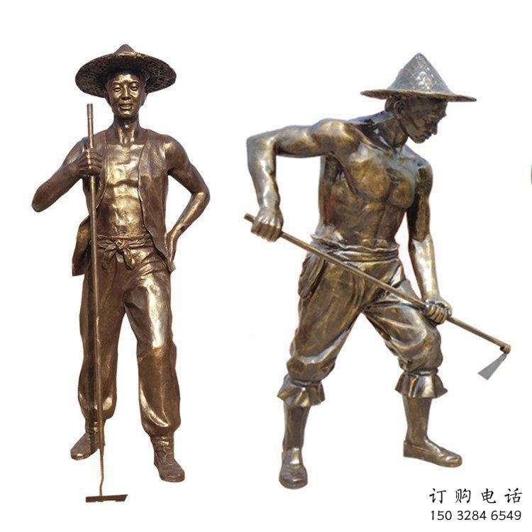 大型農耕雕塑廠家  仿古小品  抽象農耕雕塑廠