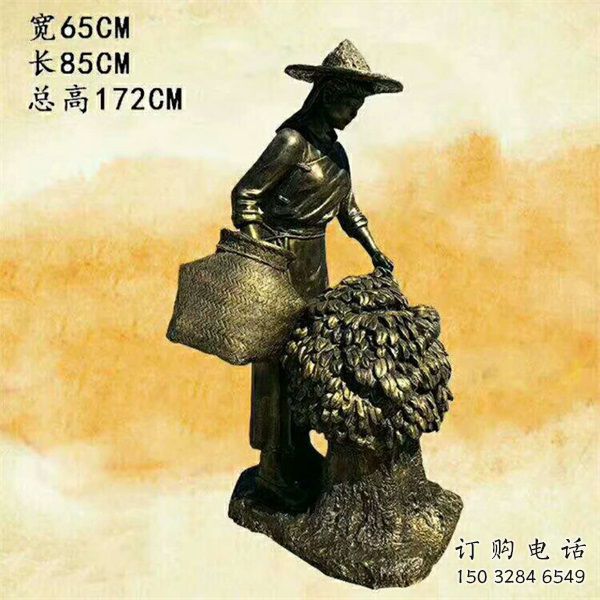 中式農耕雕塑廠家 創(chuàng)意小品  公園廣場農耕雕塑廠