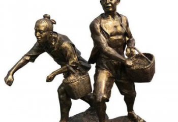 戶外農耕雕塑廠家  公園擺件 街頭農耕雕塑廠