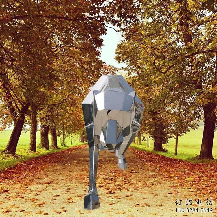 抽象金錢豹雕塑廠家 公園小品  異形不銹鋼金錢豹雕塑