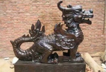 仿古貔貅雕塑廠家  企業(yè)小品 房地產貔貅雕塑擺件