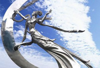 不銹鋼神話飛天雕塑制作廠家