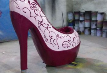 定制店門口高跟鞋雕塑 創意動漫雕塑 仿真擺件雕塑