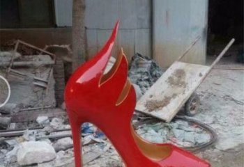 提供仿真高跟鞋雕塑 店門口園林雕塑 景觀小品素材