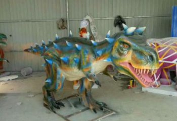 廣場恐龍雕塑構件 公園仿真雕塑 抽象主題擺件