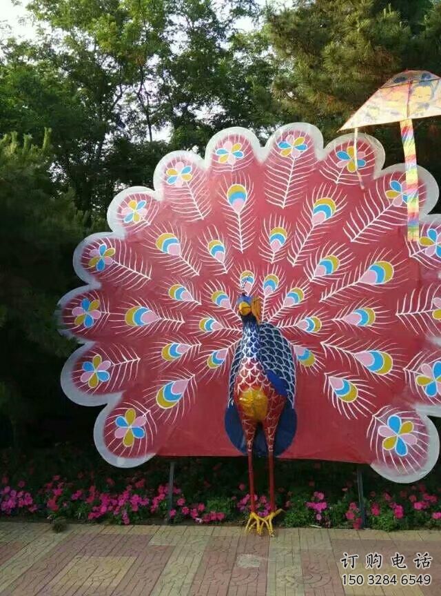 選用創意孔雀雕塑 步行街店門口雕塑 動物小品