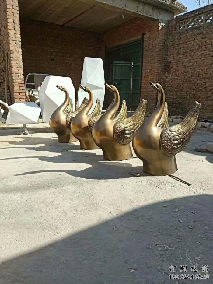 定制大型天鵝雕塑 門口創(chuàng)意雕塑 售樓處小品