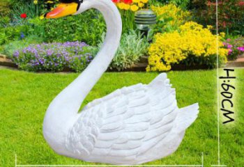 通用彩繪天鵝雕塑 仿真景觀雕塑 步行街擺件