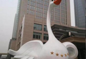 常用城市天鵝雕塑 風(fēng)景區(qū)彩繪雕塑 抽象擺件
