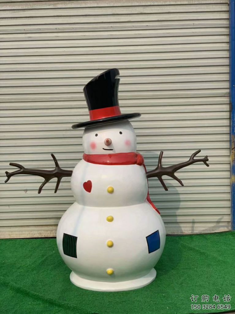 廣場(chǎng)雪人雕塑 公園不銹鋼卡通雕塑 抽象擺件