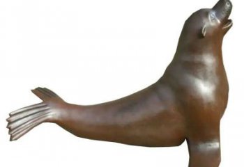 定制園林海豹雕塑 田間彩繪雕塑 仿真擺件