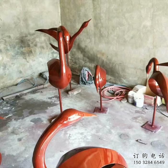 湖北庭院鳥類雕塑，現代小品，彩繪工藝