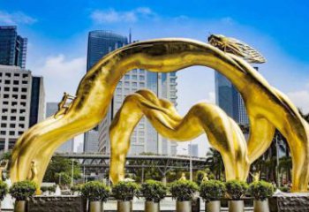 廣東校園鳥類雕塑，仿真主題，鍍金工藝