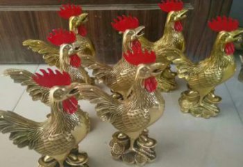 青海街道小雞雕塑，動物小品，剪影工藝