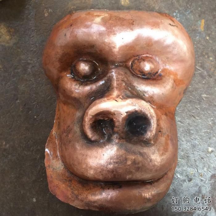 安徽校園猩猩雕塑，動物題材，仿古工藝