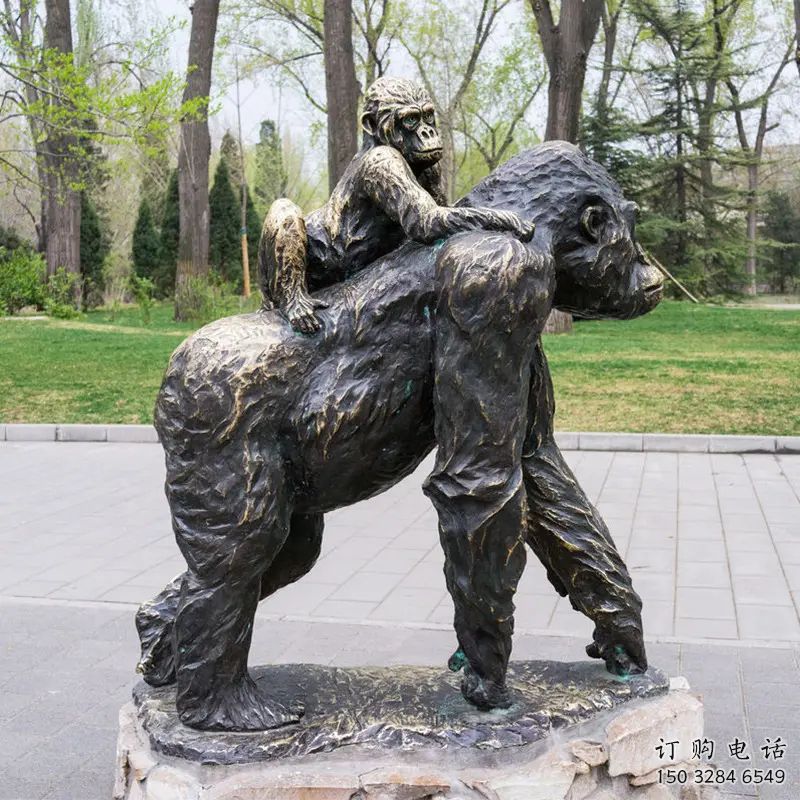 重慶仿真黑猩猩雕塑 酒店公園雕塑 風(fēng)景區(qū)擺件