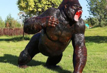 海南廣場(chǎng)猩猩雕塑，動(dòng)物擺件，仿古工藝