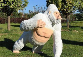 內蒙古庭院猩猩雕塑，現代小品，彩繪工藝