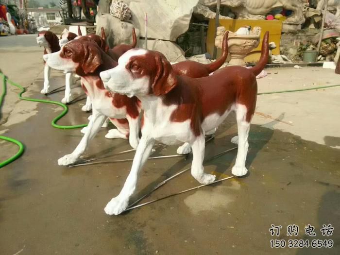 廣場(chǎng)狗雕塑 公園仿真雕塑 抽象擺件