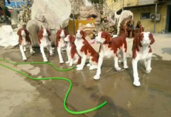 門口狗雕塑 售樓處仿真雕塑 彩繪小品