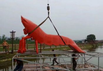 售樓處龍蝦雕塑廠家 仿真雕塑 海洋生物擺件