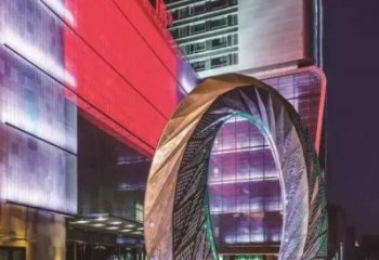 定制街頭精神堡壘雕塑 大型別墅區(qū)標(biāo)識(shí)雕塑 鋼管文化雕塑