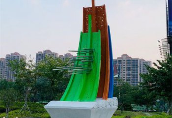 廣場帆船雕塑廠家，仿古景觀雕塑，仿古擺件