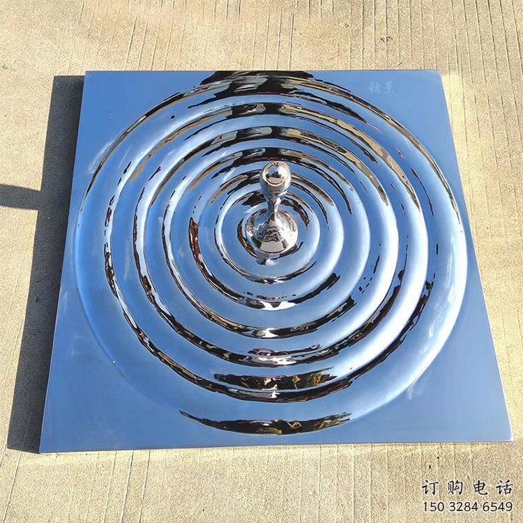 幾何水珠雕塑廠家 發光公園雕塑 大門口雕塑