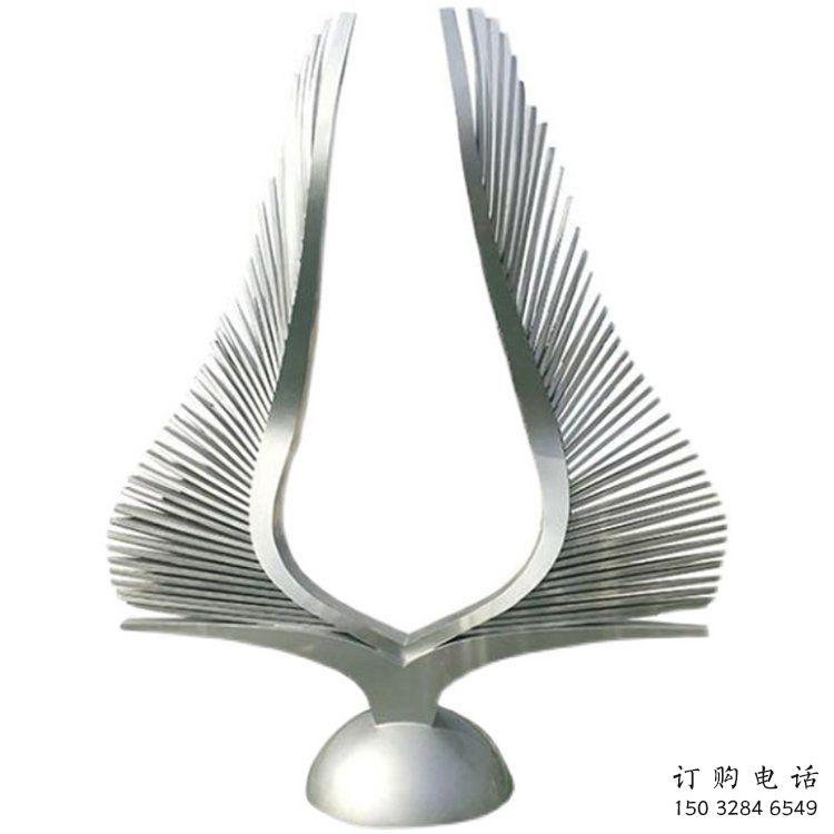 翅膀雕塑生產廠家，鏤空景觀雕塑，西方擺件