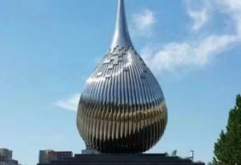 步行街水珠雕塑廠家 游樂場淚滴雕塑 鑄造雕塑