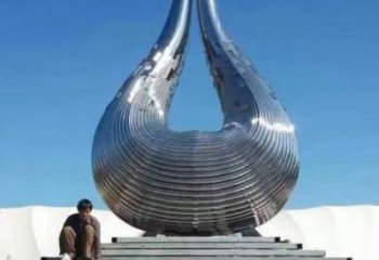 戶外水珠雕塑生產(chǎn)商 噴漆淚滴雕塑 燈光雕塑