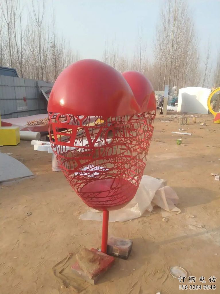 公園愛心雕塑生產商 戶外愛情雕塑 抽象雕塑