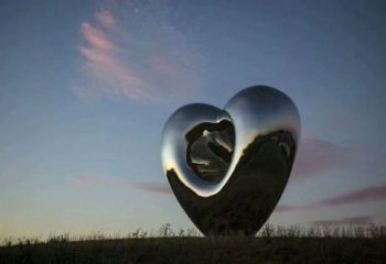 大型商場愛心雕塑定做廠家 仿真愛情雕塑 鏡面雕塑