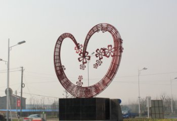 公園愛心雕塑廠家 創意企業雕塑 美陳雕塑